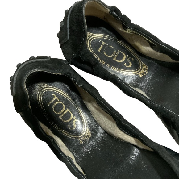 Tod’s Black Patent Leather Ballet Flats Size 6 - Picture 2 of 8